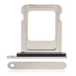 For Apple iPhone 15 Pro, 15 Pro Max Sim Card Holder Titanium White OEM