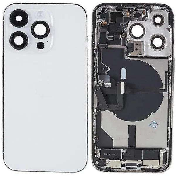 For iPhone 14 Pro Complete Housing Incl. All Small Parts Without Battery And Back Camera Silver