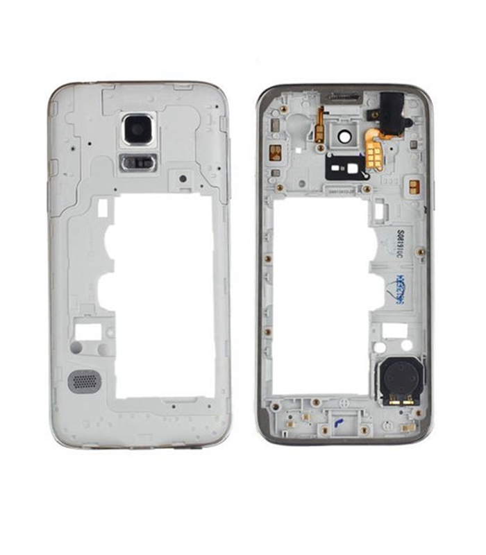 Galaxy S5 Mini G800 - Middle Housing with Frame - Zilver