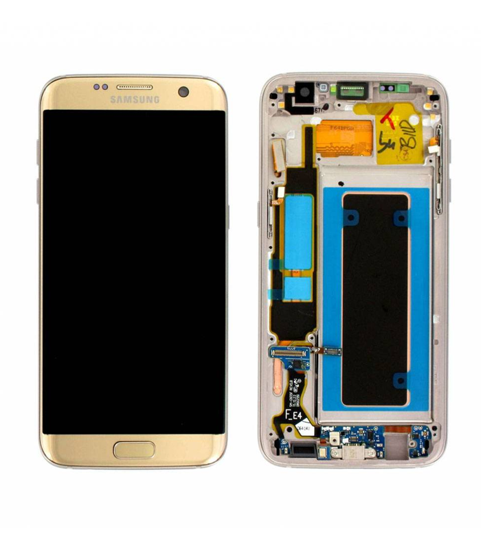 Galaxy S7 Edge G935 - Front LCD Housing - Goud