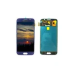 LCD Display Complete Refurbished Galaxy S6 G920 - blue Zwart