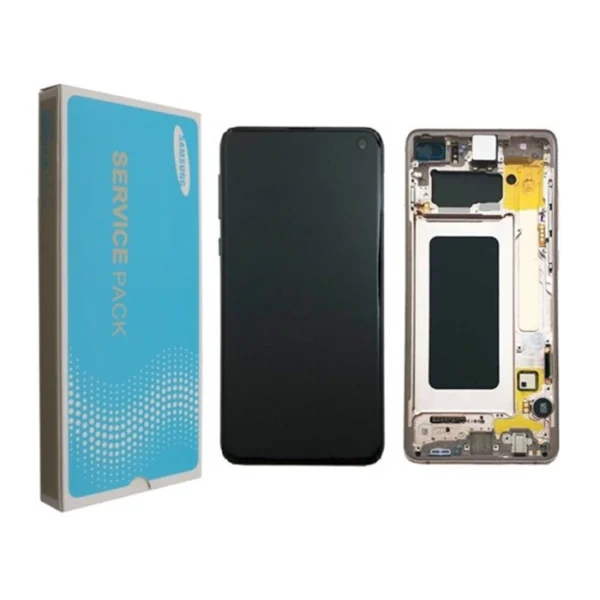 LCD Display Service Pack Galaxy S10 Plus G975 GH82-18849G - Ceramic White