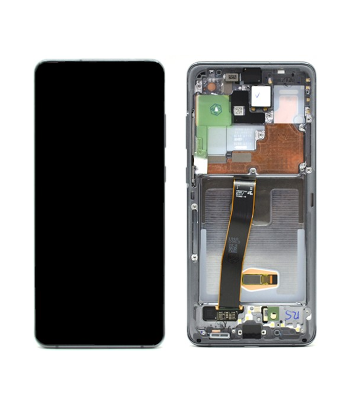 LCD Display Service Pack Galaxy S20 Ultra G988 GH82-22271A (no Camera) - Zwart