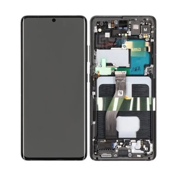 LCD Display Service Pack Galaxy S21 Ultra G998 GH82-26035A - Zwart