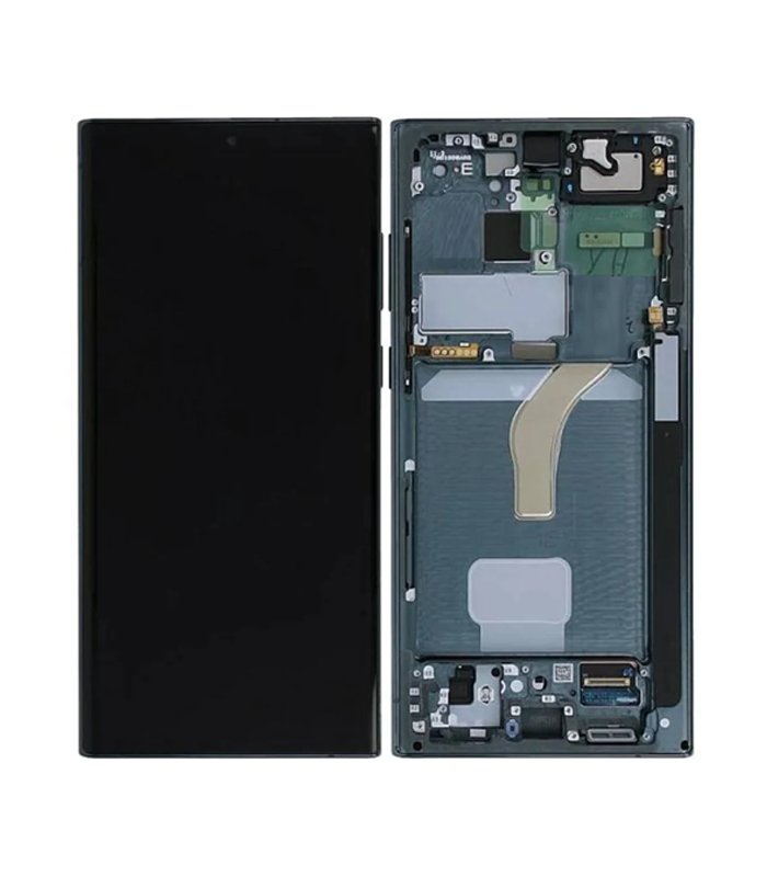LCD Display Service Pack Galaxy S22 Ultra S908B GH82-27489D - Groen