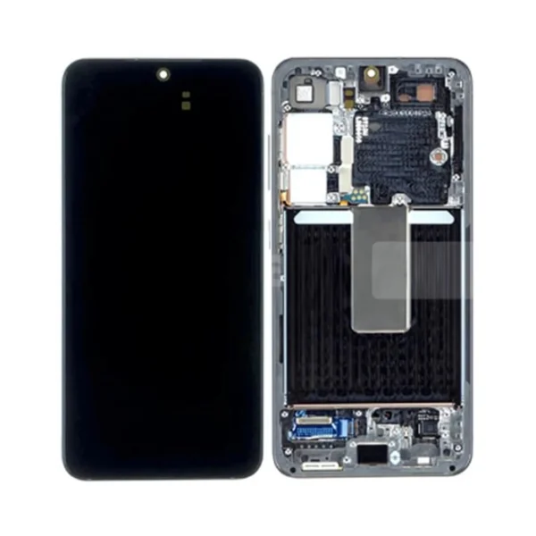 LCD Display Service Pack Galaxy S23 G911 with Frame GH82-30481E- Grijs
