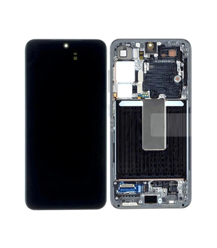 LCD Display Service Pack Galaxy S23 G911 with Frame GH82-30481E- Grijs