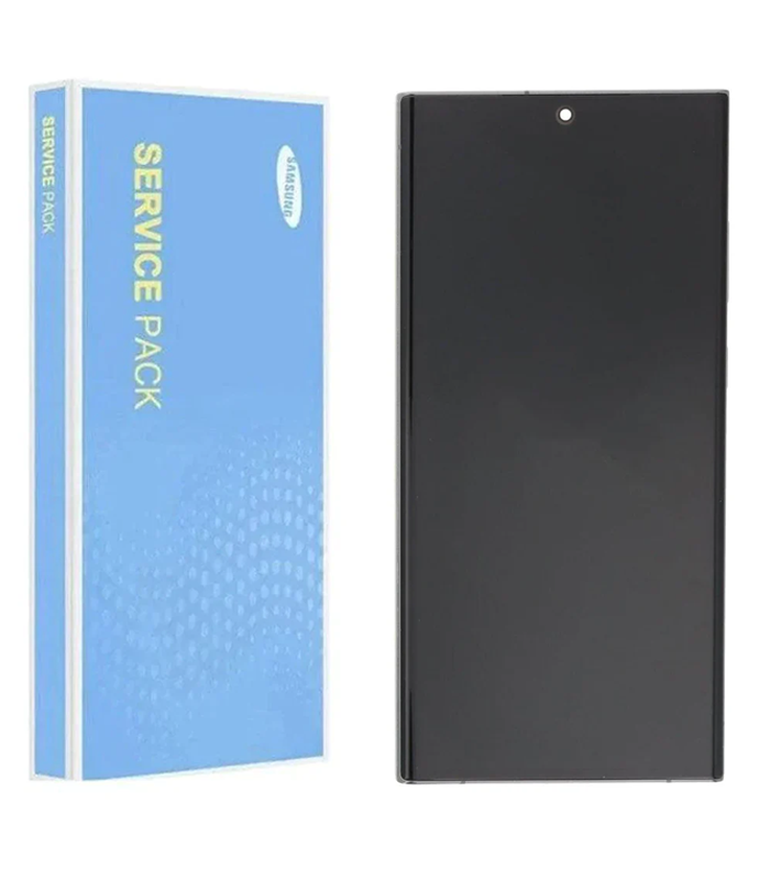 LCD Display Service Pack Galaxy S23 Ultra G918 with Frame GH82-30465G - Blauw