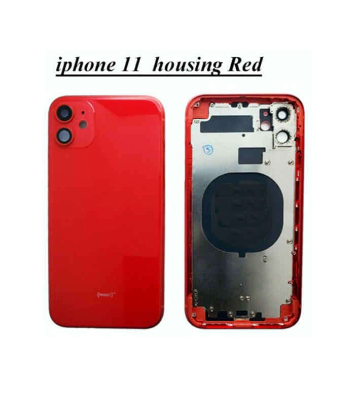 iPhone 11 - Back Housing Complete (Pulled) no Battery - Rood
