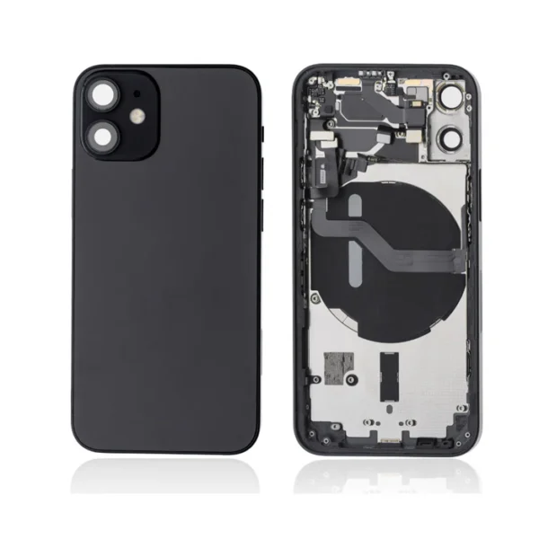 iPhone 12 Mini - Back Housing Complete (Pulled) no Battery - Zwart