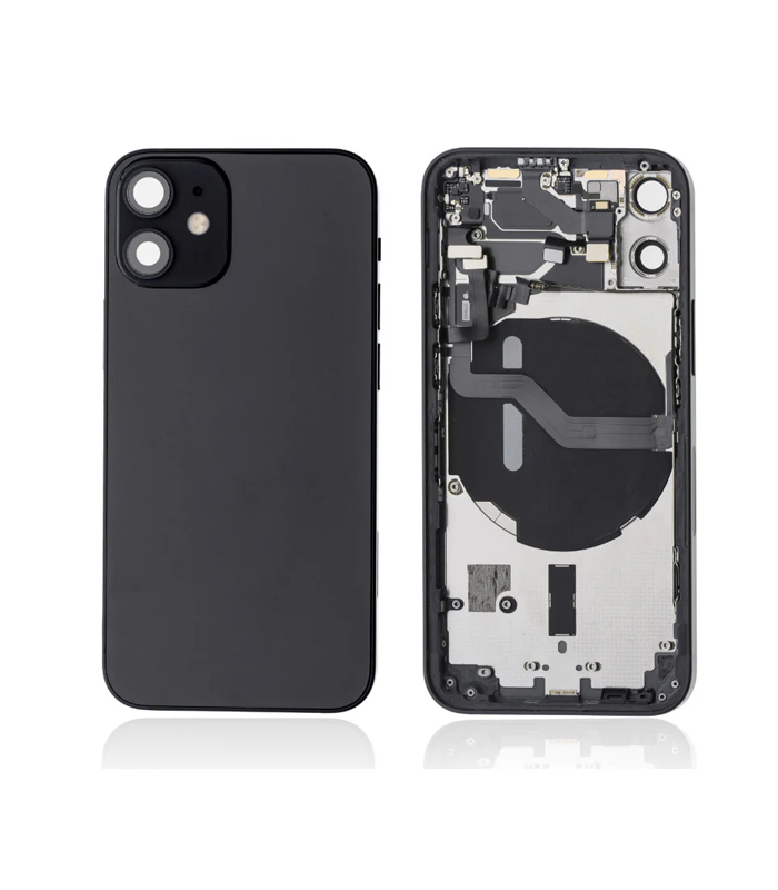 iPhone 12 Mini - Back Housing Complete (Pulled) no Battery - Zwart