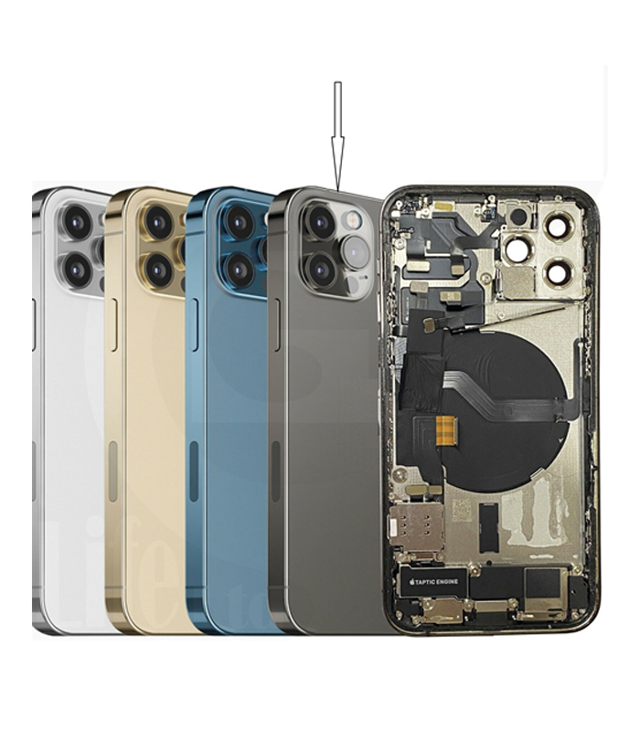 iPhone 12 Pro - Back Housing Complete (Pulled) no Battery - Zwart