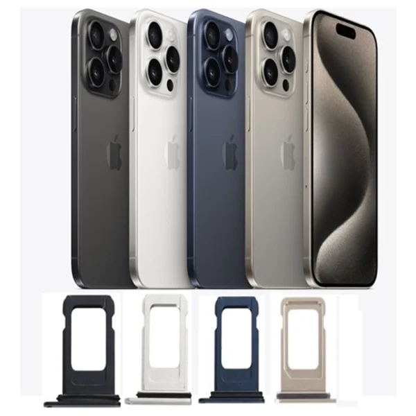 iPhone 15 Pro / 15 Pro Max - Simcard Tray - Zilver