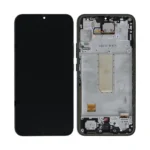 Samsung Galaxy A34 5G LCD Display With Frame Black Service Pack
