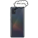 Battery Cover Galaxy A51 Met Lens - Zwart