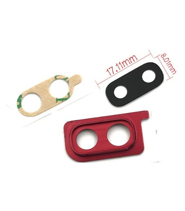 Galaxy A10 A20 A30 - Camera Lens w Cover - Rood
