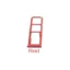 Galaxy A20 A30 A50 - DUO Simcard Tray - Rood