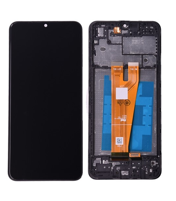 LCD Display Galaxy A04 A045 with Frame New ORG - Zwart