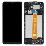 LCD Display Galaxy A12 Nacho A127 with Frame New ORG - Zwart