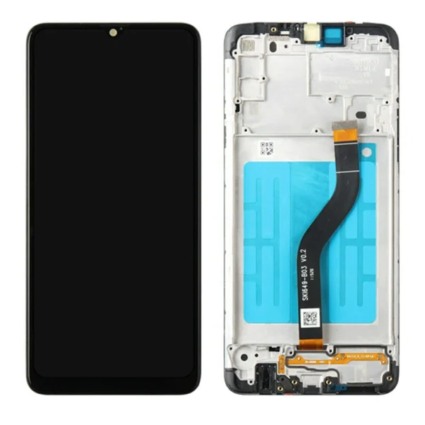 LCD Display Galaxy A20s A207 with Frame New ORG - Zwart