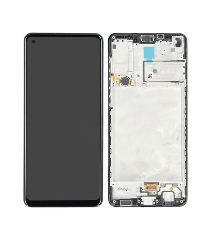 LCD Display Galaxy A21s A217 with Frame New ORG - Zwart