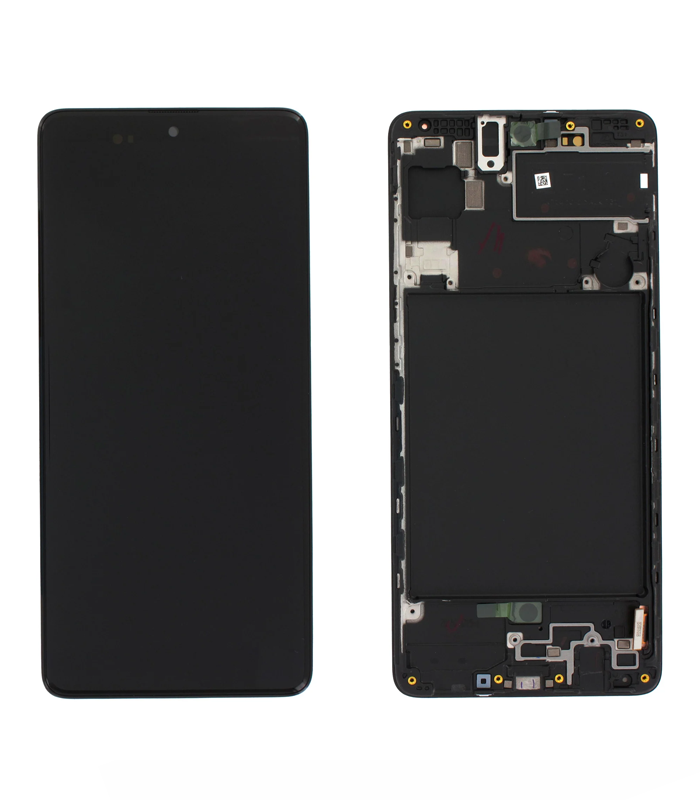 LCD Display Galaxy A71 A715 with Frame OLED - Zwart
