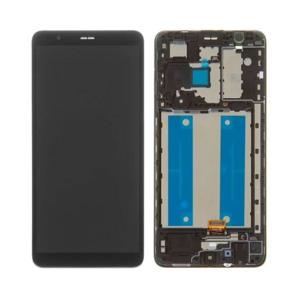 LCD Display Service Pack Galaxy A01 Core A013 with Frame GH82-23392A - Zwart