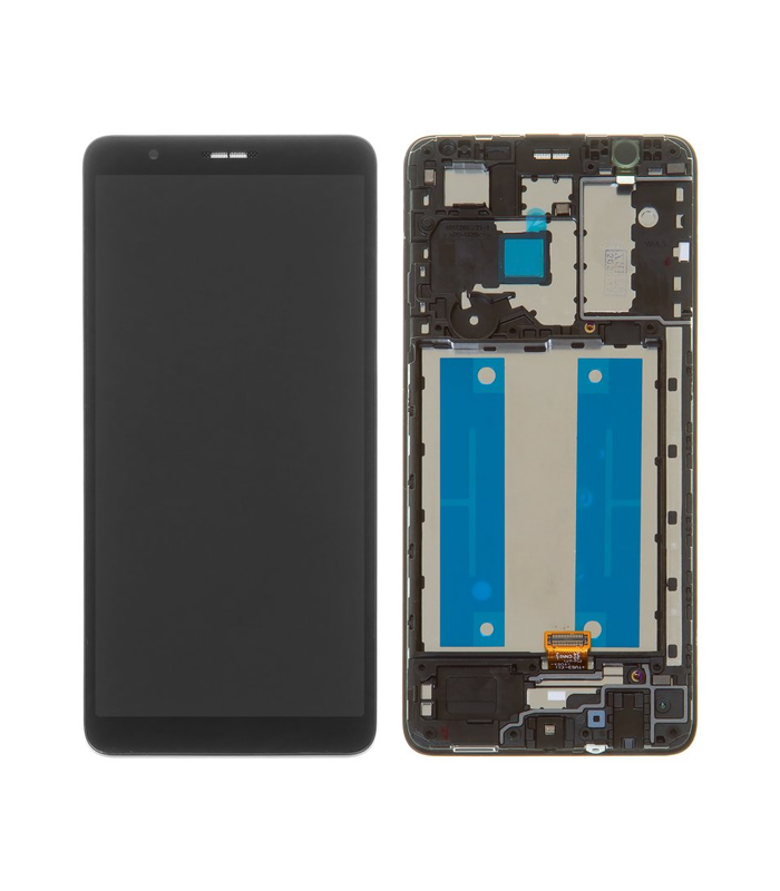 LCD Display Service Pack Galaxy A01 Core A013 with Frame GH82-23392A - Zwart