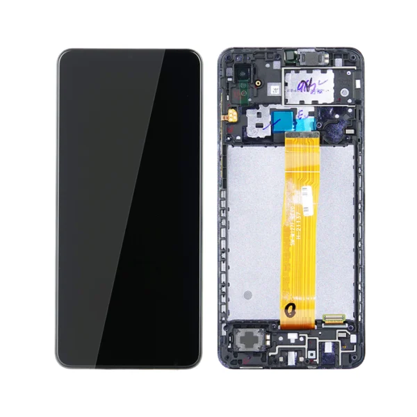 LCD Display Service Pack Galaxy A02 A022 with Frame GH82-25250A - Zwart