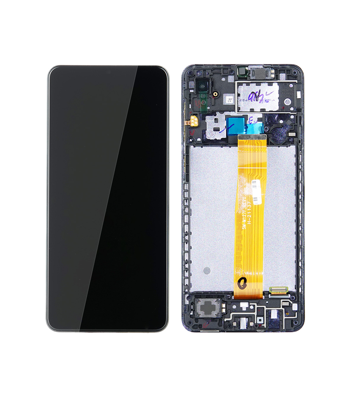 LCD Display Service Pack Galaxy A02 A022 with Frame GH82-25250A - Zwart
