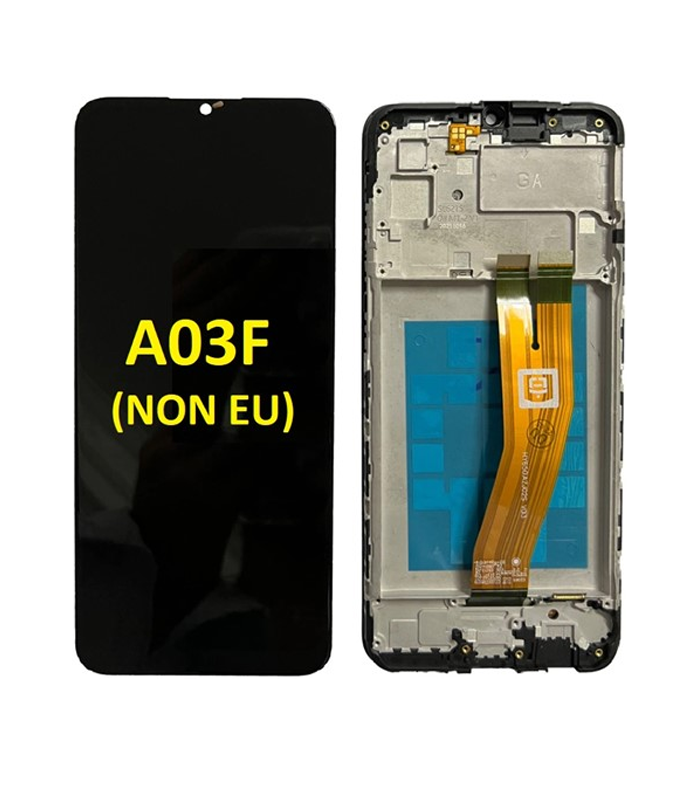 LCD Display Service Pack Galaxy A03 A035F (NON EU) with Frame GH81-21625A - Zwart