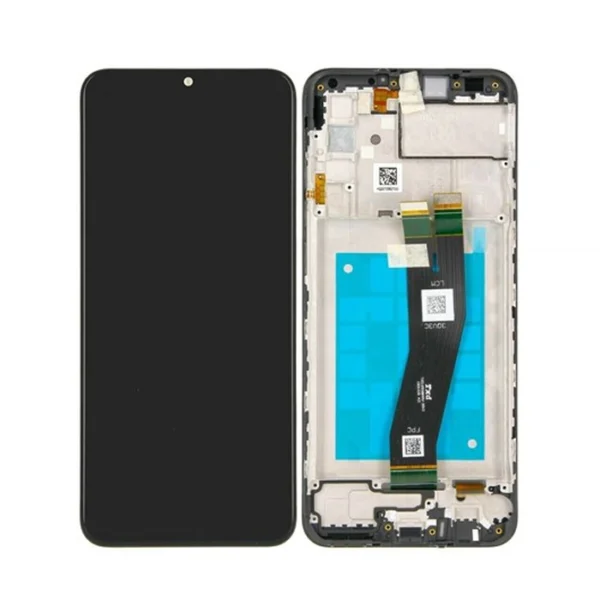 LCD Display Service Pack Galaxy A03s A037G (EU) with Frame GH81-21233A - Zwart