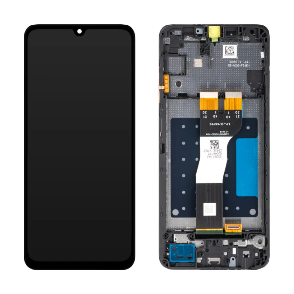 LCD Display Service Pack Galaxy A05s A057G with Frame GH81-24364A - Zwart