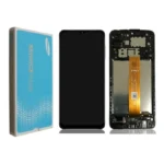 LCD Display Service Pack Galaxy A12 A125 (2020) with Frame GH82-24491A - Zwart