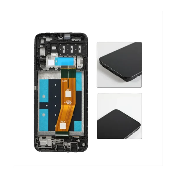 LCD Display Service Pack Galaxy A14 4G A145 with Frame GH81-23540A - Zwart