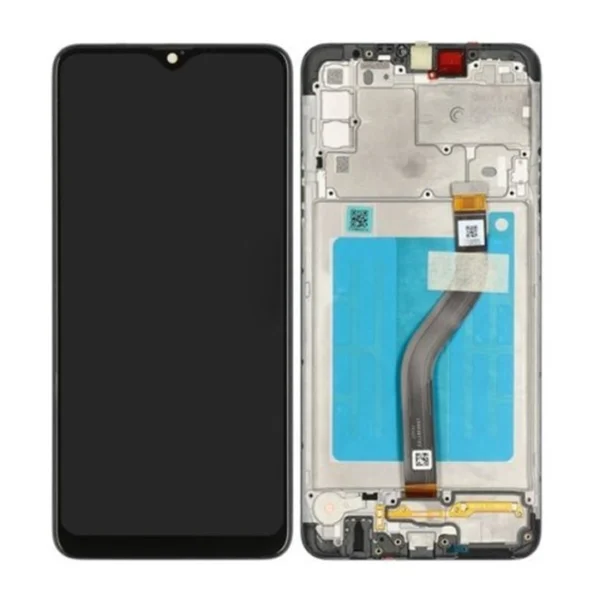 LCD Display Service Pack Galaxy A20s A207 with Frame GH81-17774A - Zwart