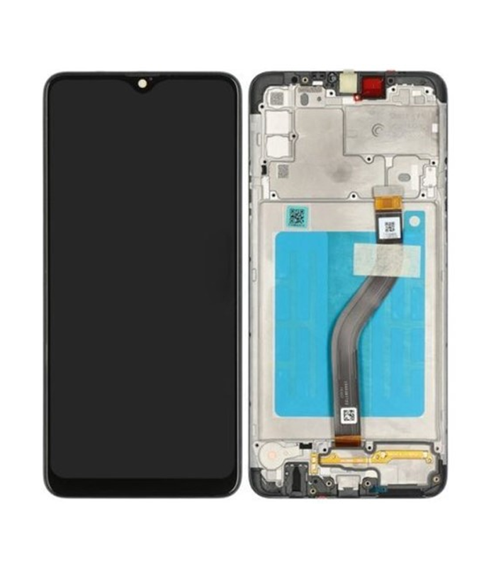 LCD Display Service Pack Galaxy A20s A207 with Frame GH81-17774A - Zwart