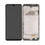 LCD Display Service Pack Galaxy A22 4G with Frame GH82-25944A - Zwart
