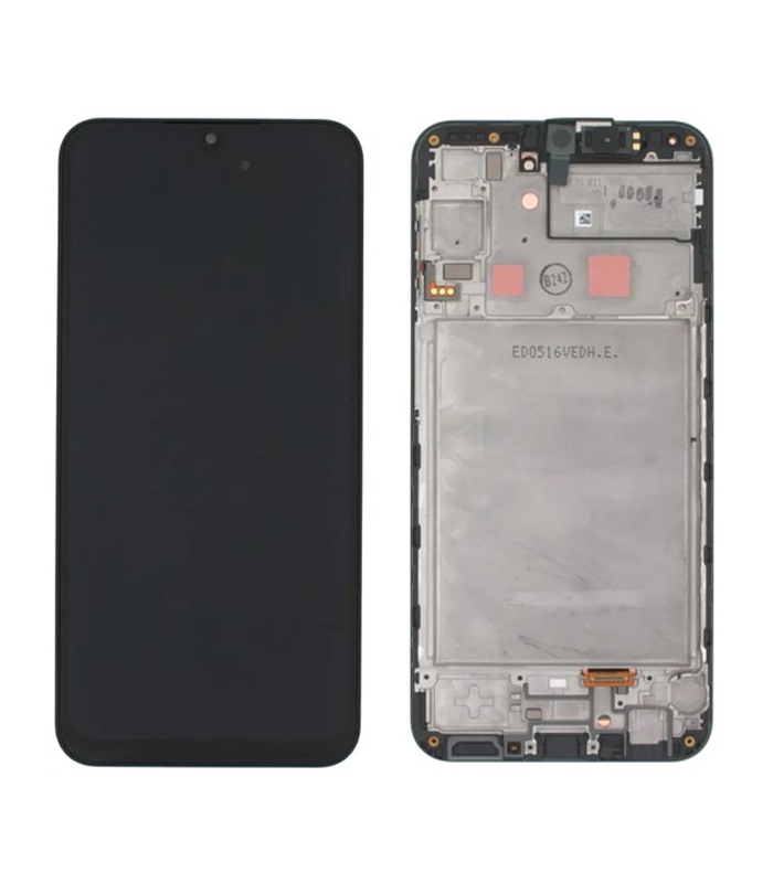 LCD Display Service Pack Galaxy A24 4G A245F with Frame GH82-31240A - Zwart