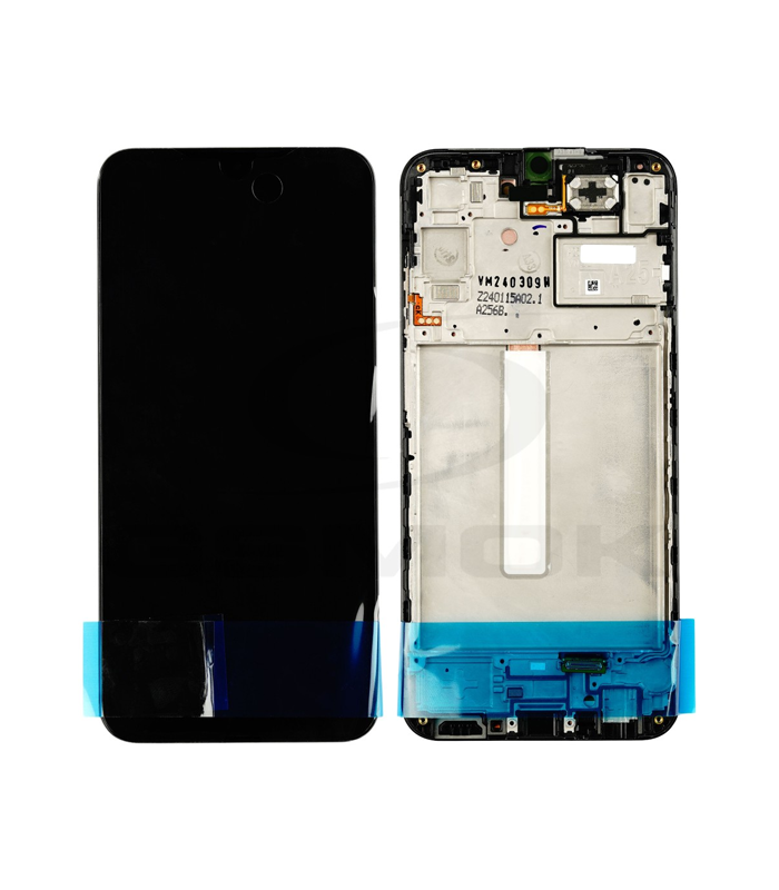 LCD Display Service Pack Galaxy A25 with Frame GH82-33214A - Zwart