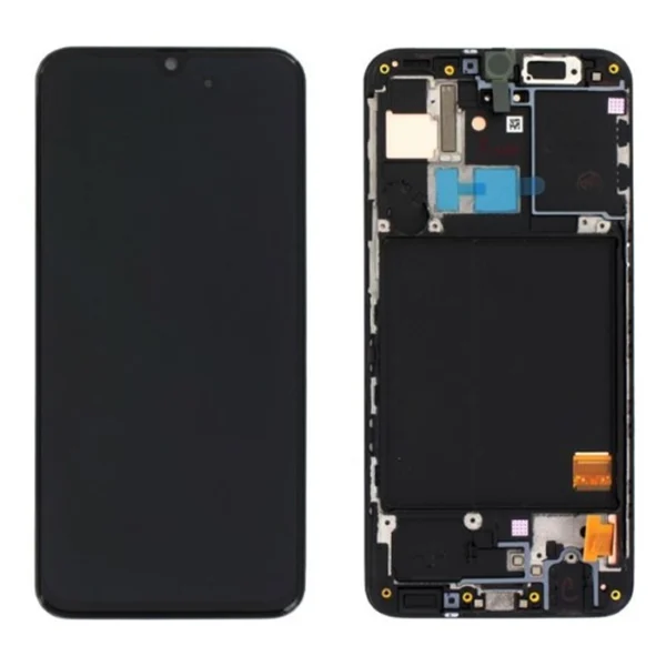 LCD Display Service Pack Galaxy A31 with Frame GH82-22761A- Zwart