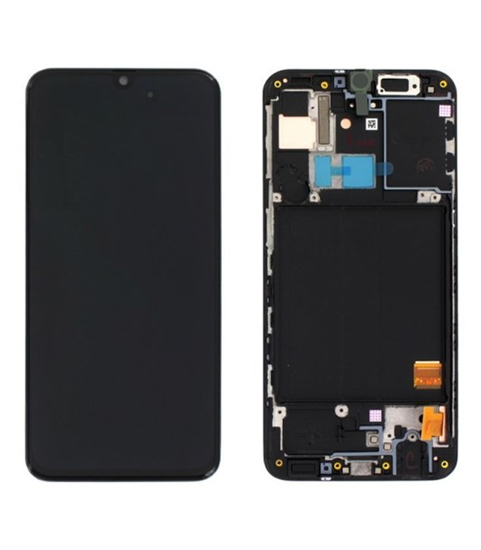 LCD Display Service Pack Galaxy A31 with Frame GH82-22761A- Zwart