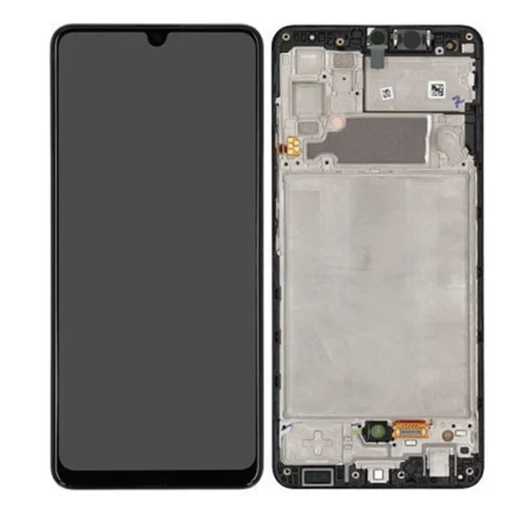LCD Display Service Pack Galaxy A32 4G A325F with Frame GH82-25566A - Zwart