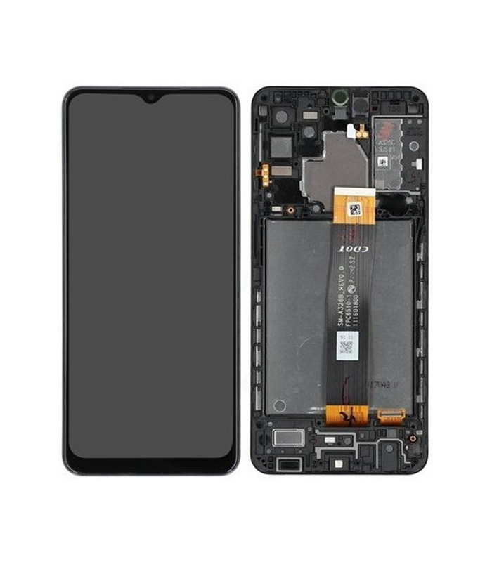 LCD Display Service Pack Galaxy A32 5G A326 with Frame GH82-25121A - Zwart