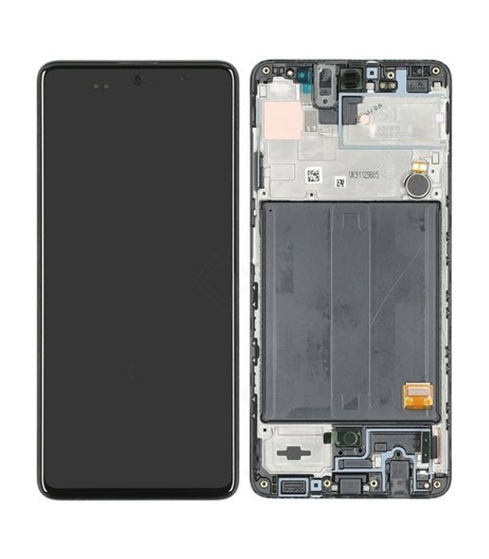 LCD Display Service Pack Galaxy A51 4G A515 GH82-21680A - Zwart