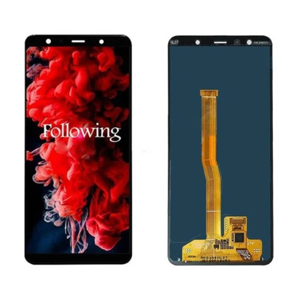 LCD Display Service Pack Galaxy A7 2018 A750 GH96-12078A - Zwart