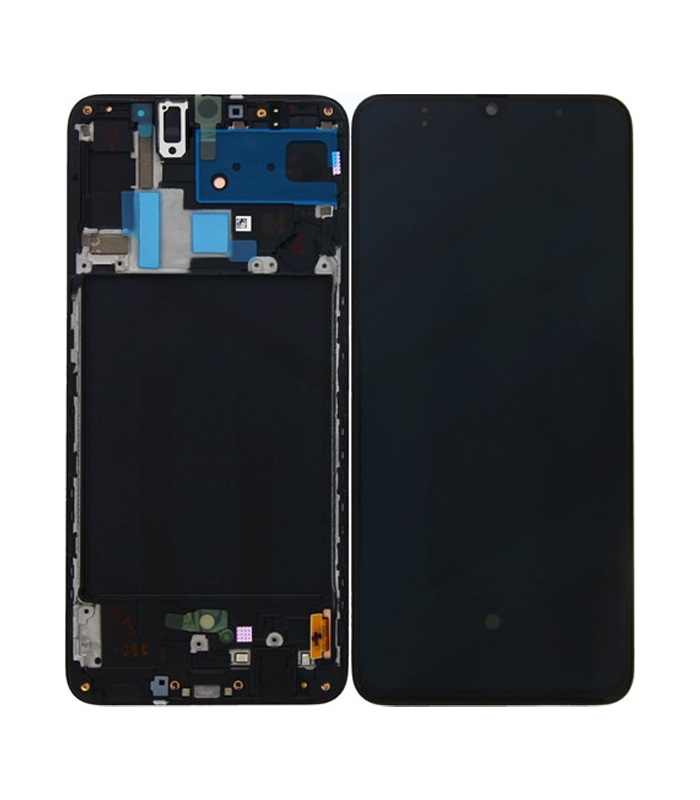 LCD Display Service Pack Galaxy A70 A705 GH82-19787A - Zwart