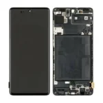 LCD Display Service Pack Galaxy A71 A715 GH82-22152A - Zwart