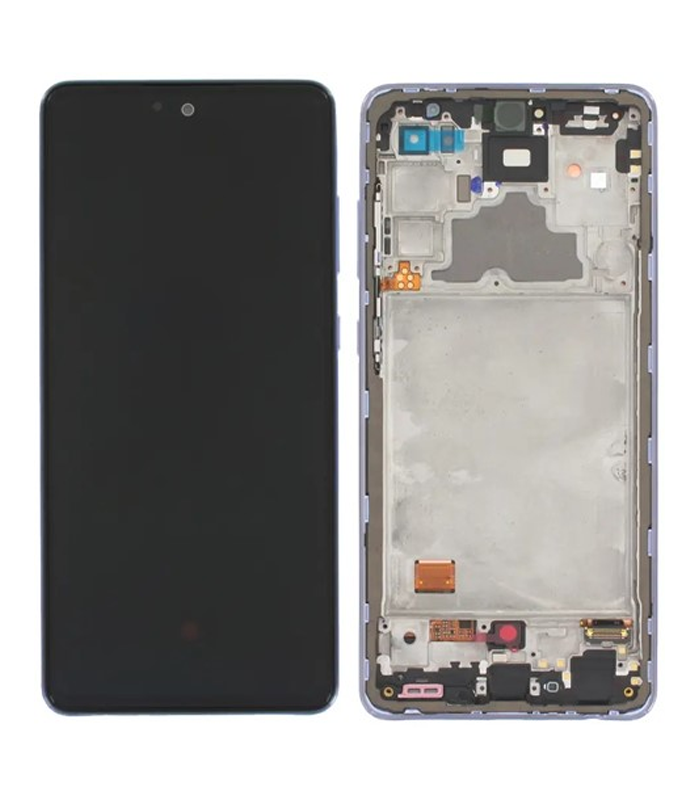 LCD Display Service Pack Galaxy A72 4G w Frame GH82-25460C - Paars