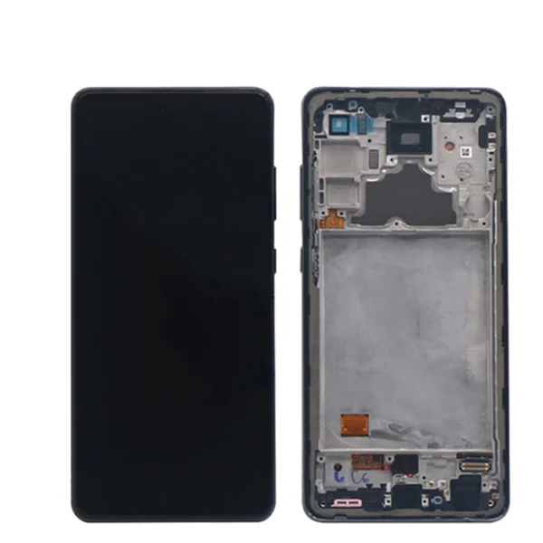 LCD Display Service Pack Galaxy A72 4G with Frame GH82-25460A - Zwart